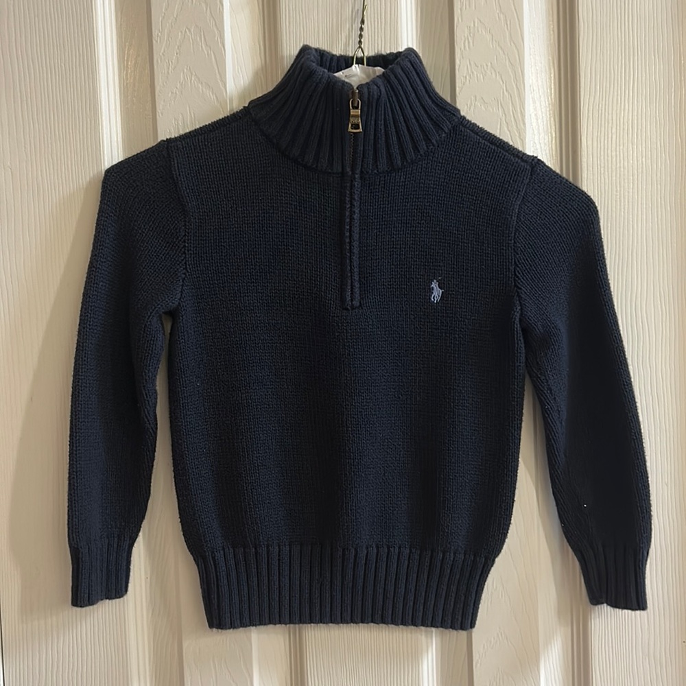 Boys Polo Ralph Lauren Turtleneck Half Zip Sweater 4